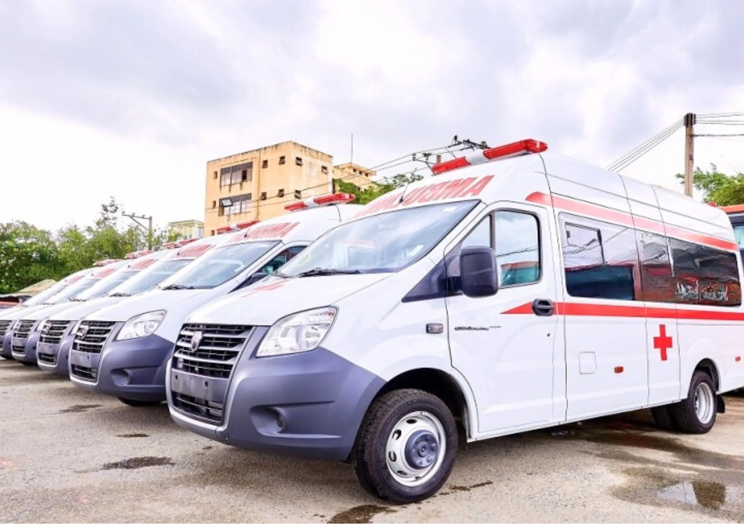 Thiết bị bên trong xe cứu thương